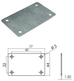 CHAPA PARA JUNÇÃO DE MÓVEIS